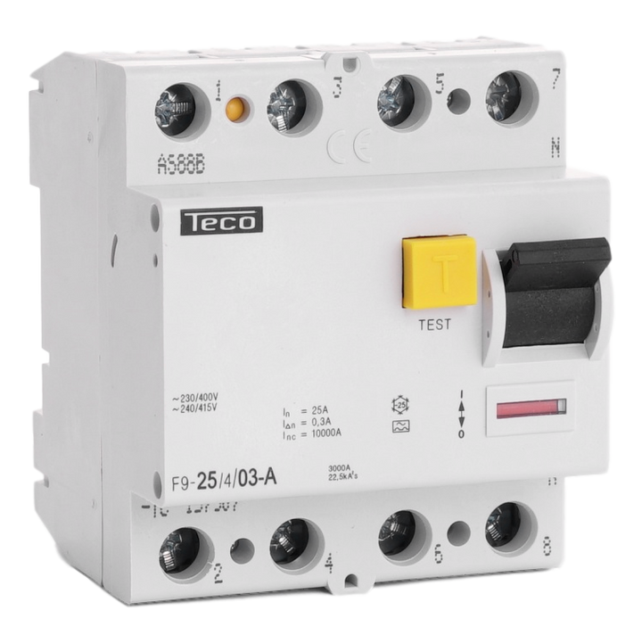 Residual current circuit breaker TC 4P 25A 300mA type A