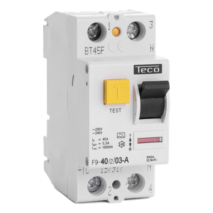Diff. schak. Teco 2P 40A 300mA Type A