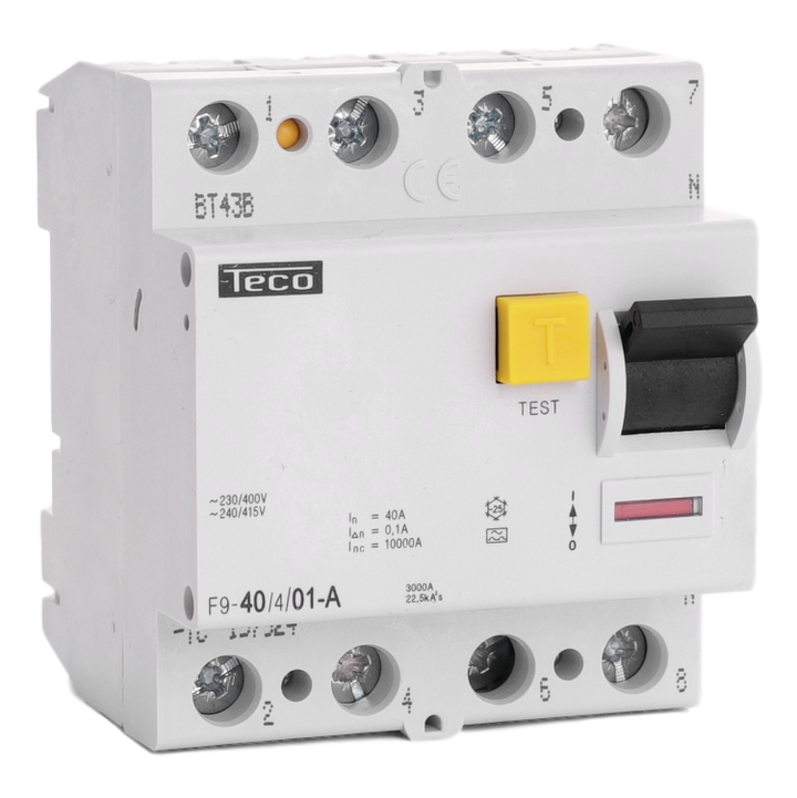 Residual current circuit breaker TC 4P 40A 100mA type A