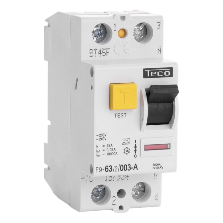 Inter. diff. Teco 2P 63A 30mA Type A