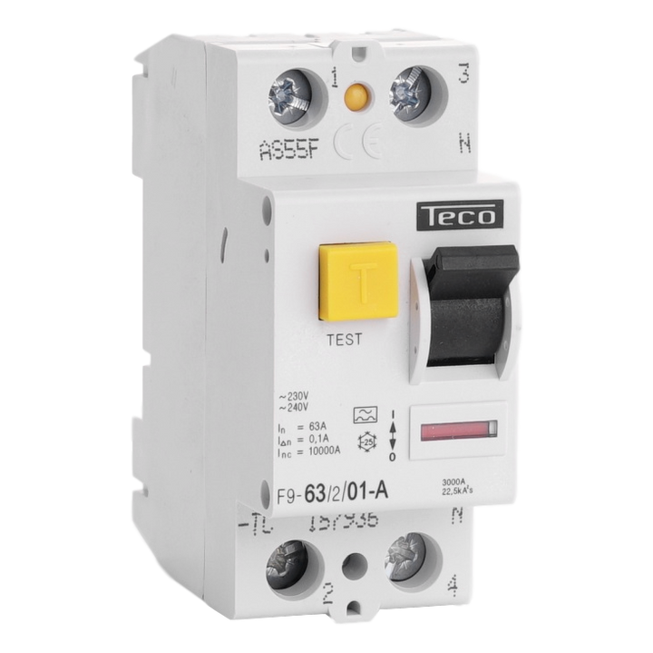 Inter. diff. Teco 2P 63A 100mA Type A
