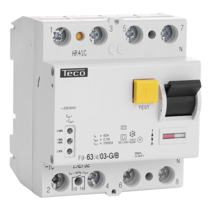Inter. diff. Teco 4P 63A 300mA Type B