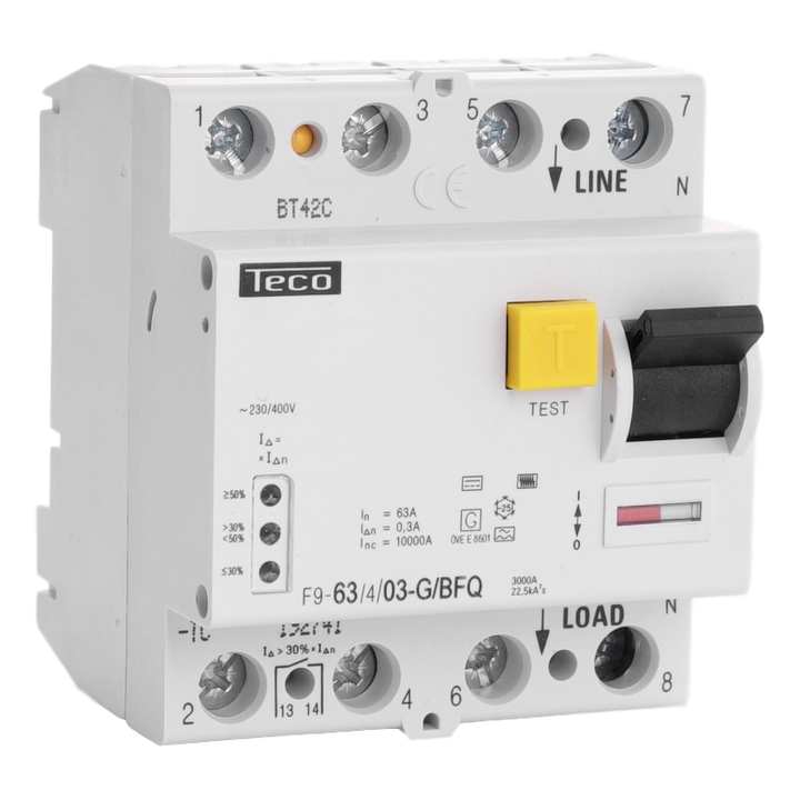 Inter. diff. Teco 4P 63A 300mA Type B Var. F.