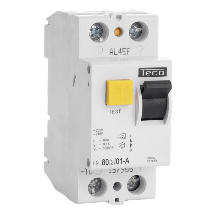 Residual current circuit breaker TC 2P 80A 100mA type A