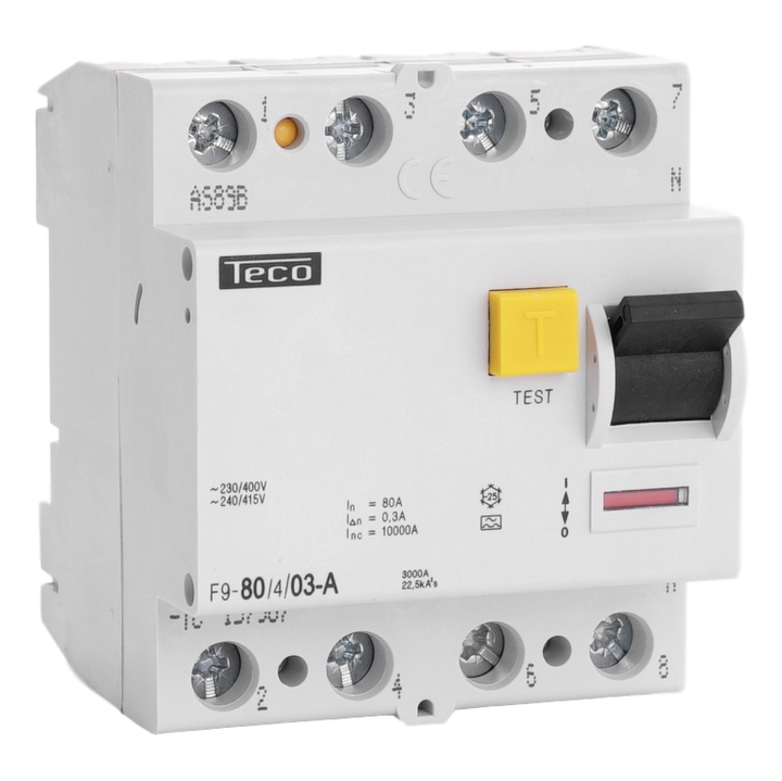 Residual current circuit breaker TC  4P 80A 300mA type A