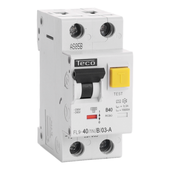 Disj. diff. Teco 1N 40A Courbe B Type A 300mA