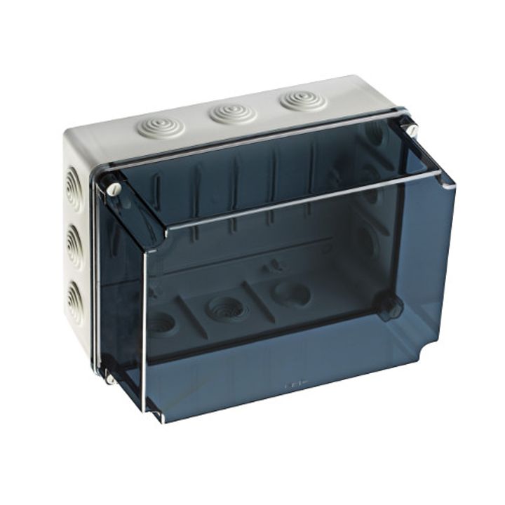 Junction box  328x239x188 + cable gland + transparent high cover
