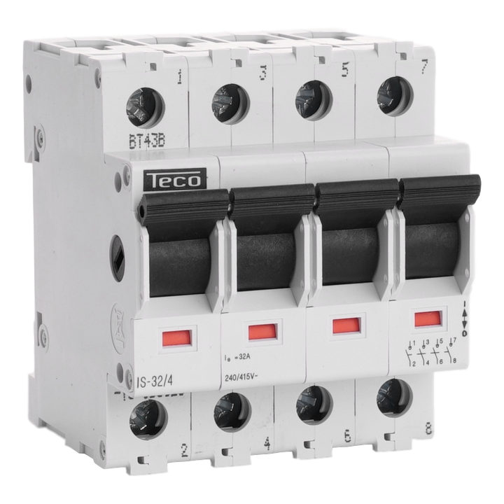 Scheiderschakelaar Teco 4P 32A
