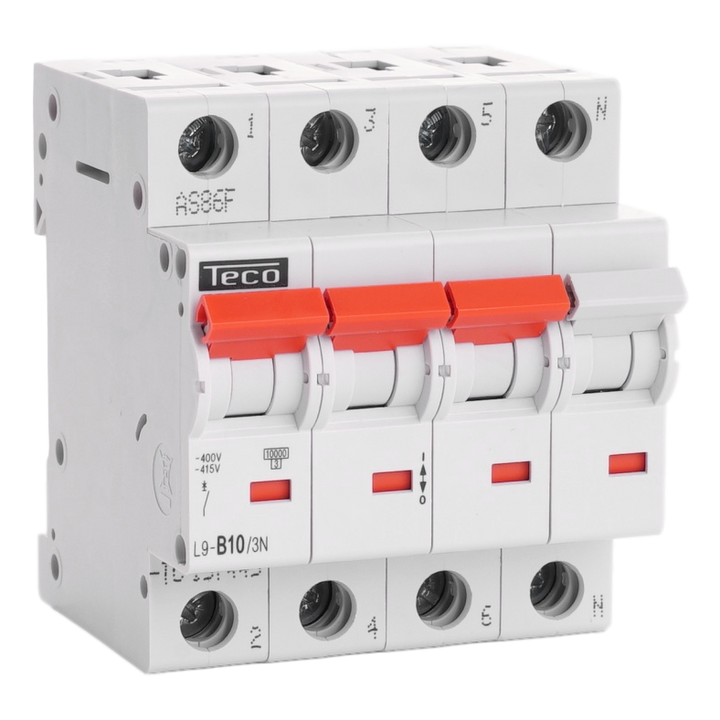 MCB Teco 3N 10A 10kA Curve B