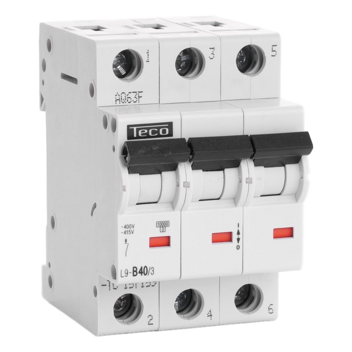 Automaat Teco 3P 40A 10kA Curve B