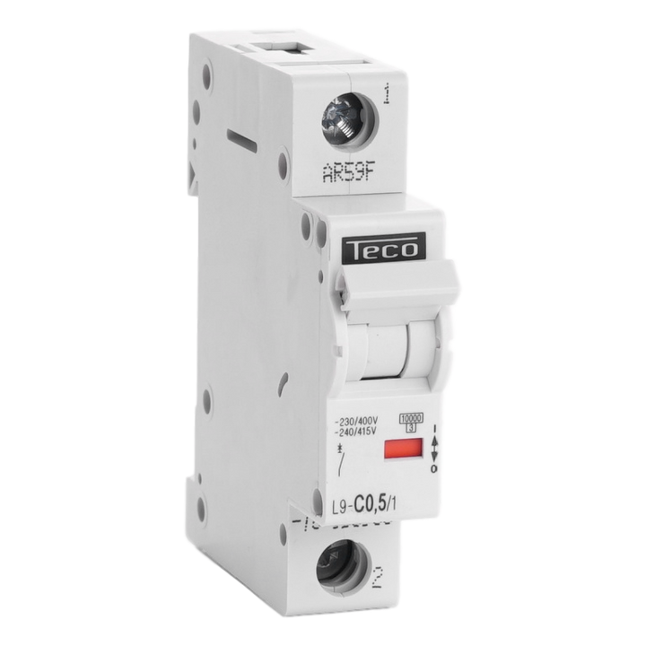 Disjoncteur Teco 1P 0,5A 10kA Courbe C