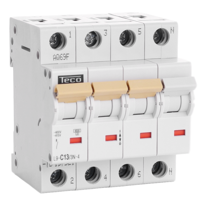 MCB Teco 3N 13A 4,5kA Curve C