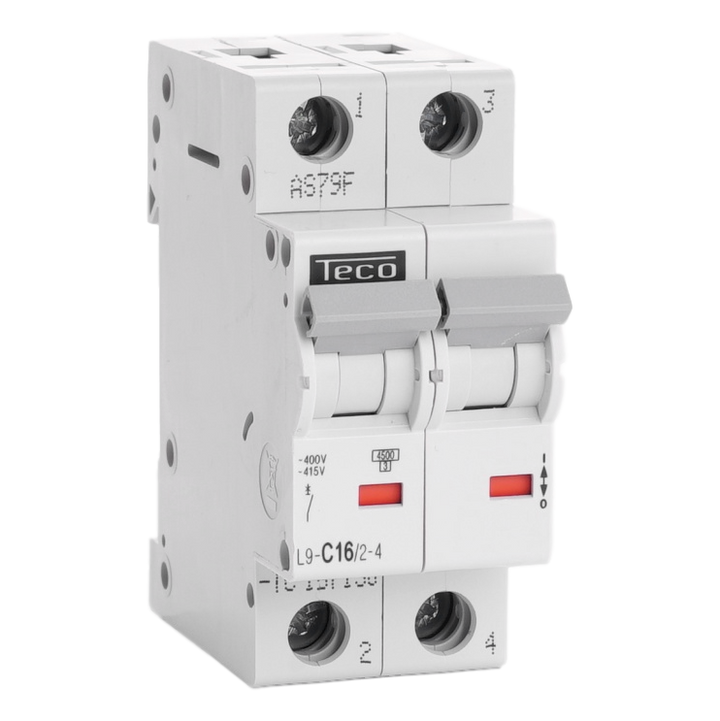 MCB Teco 2P 16A 4,5kA Curve C