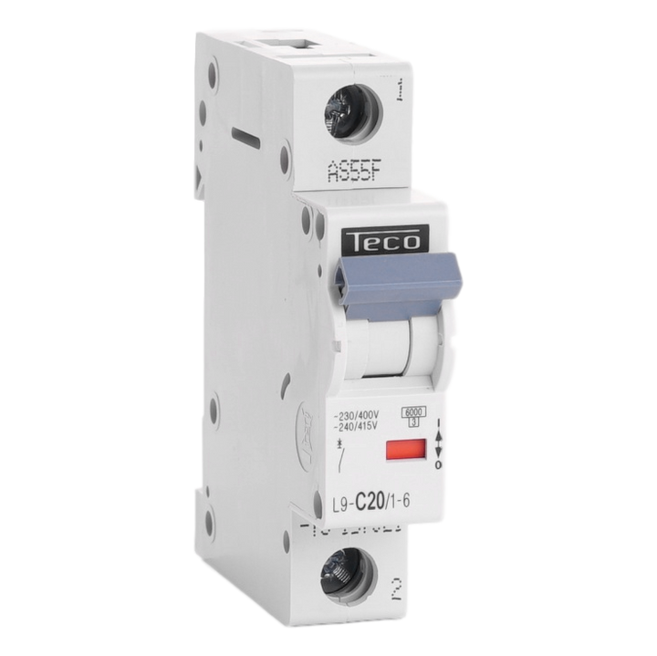 Automaat Teco 1P 20A 6kA Curve C
