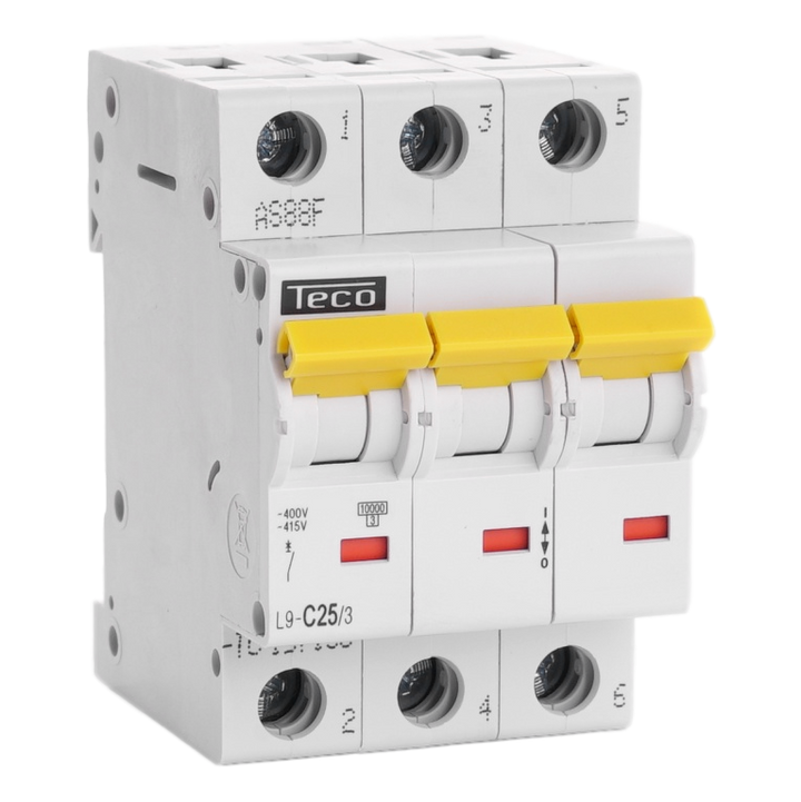 MCB TC 3P 25A 10kA Curve C