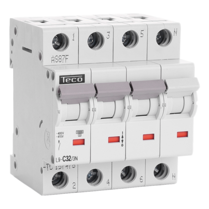 MCB Teco 3N 32A 10kA Curve C