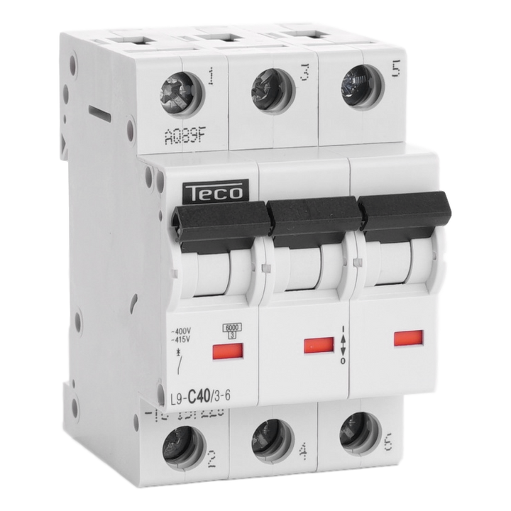 Automaat Teco 3P 40A 6kA Curve C