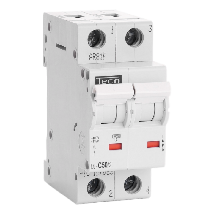 MCB TC 2P 50A 10kA Curve C