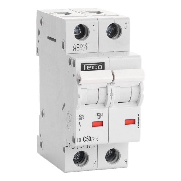 MCB TC 2P 50A 6kA Curve C