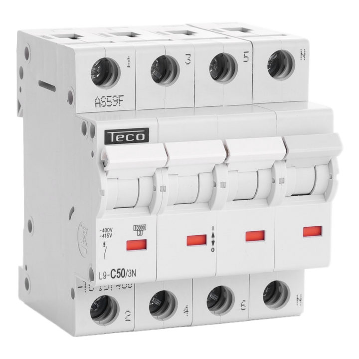 MCB Teco 3N 50A 10kA Curve C