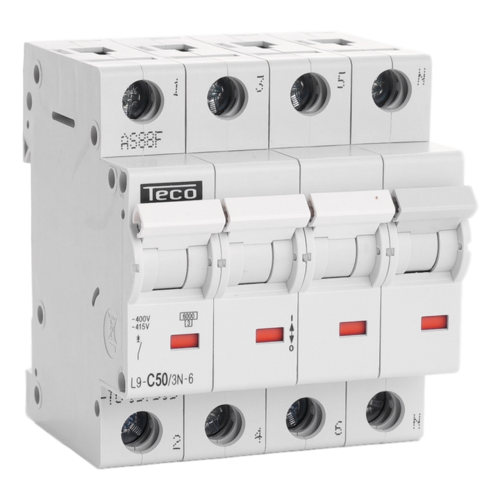 MCB Teco 3N 50A 6kA Curve C