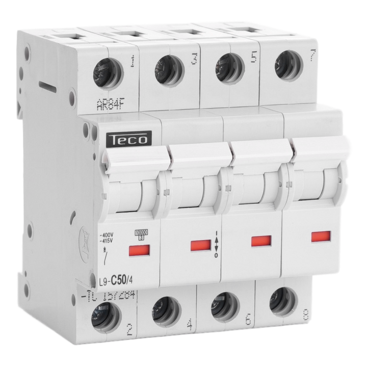 MCB TC 4P 50A 10kA Curve C