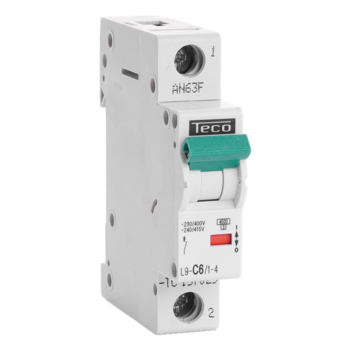 MCB TC 1P 6A 4.5kA Curve C