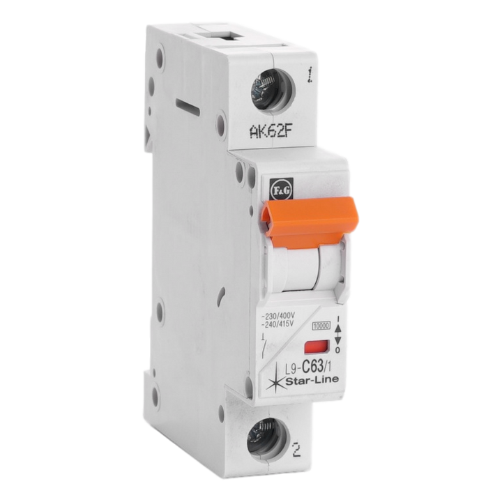 MCB TC 1P 63A 10kA Curve C