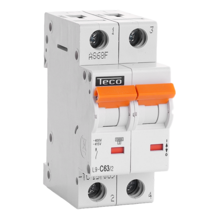 MCB TC 2P 63A 10kA Curve C