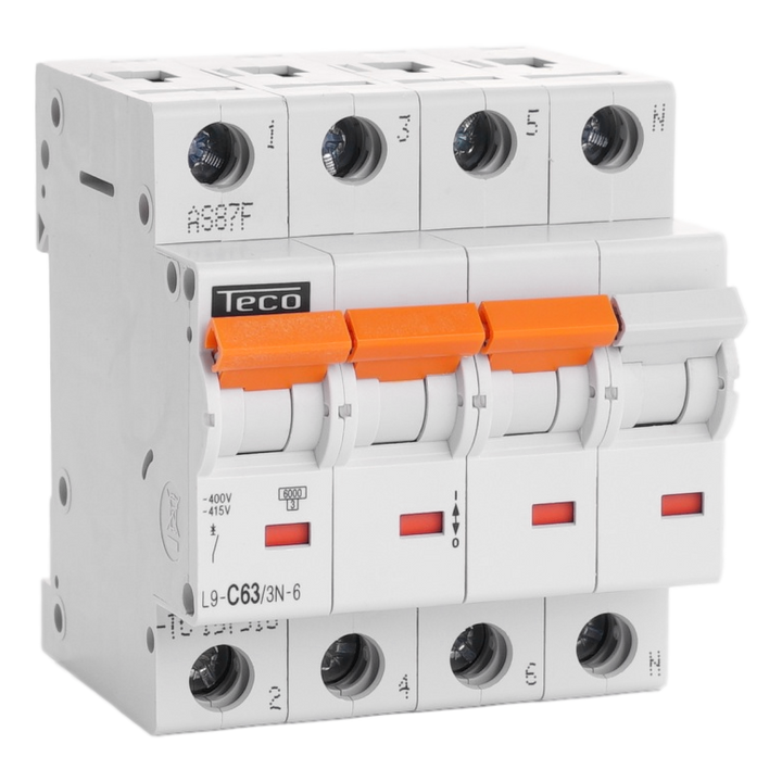 MCB Teco 3N 63A 6kA Curve C