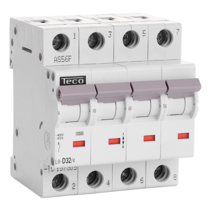 MCB TC 4P 32A 10kA Curve D