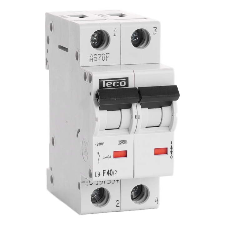 MCB TC-TECO 2P 40A Type F NBN C 61142