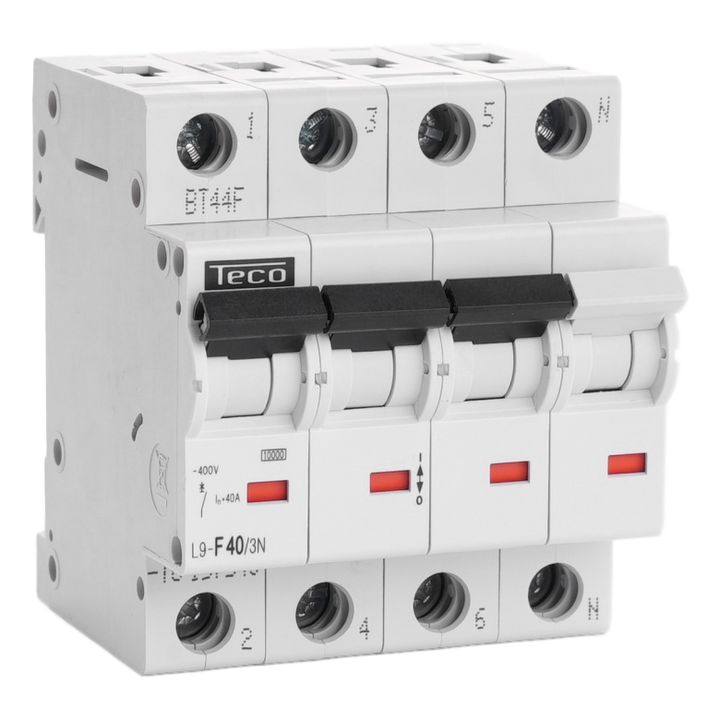 MCB TC-TECO 3N 40A Type F NBN C 61142