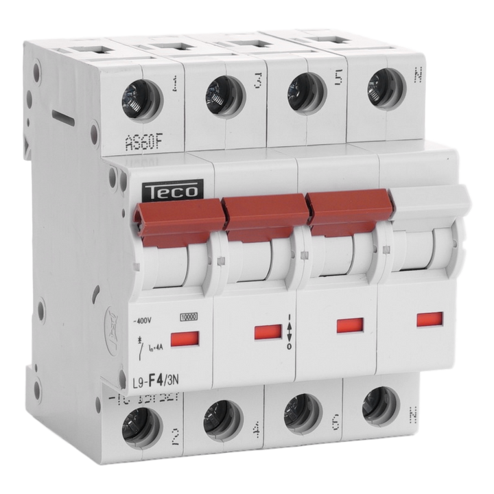 MCB TC-TECO 3N 4A Type F NBN C 61142