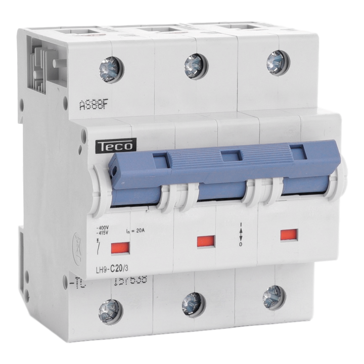 Automaat Teco 3P 20A 25kA Curve C