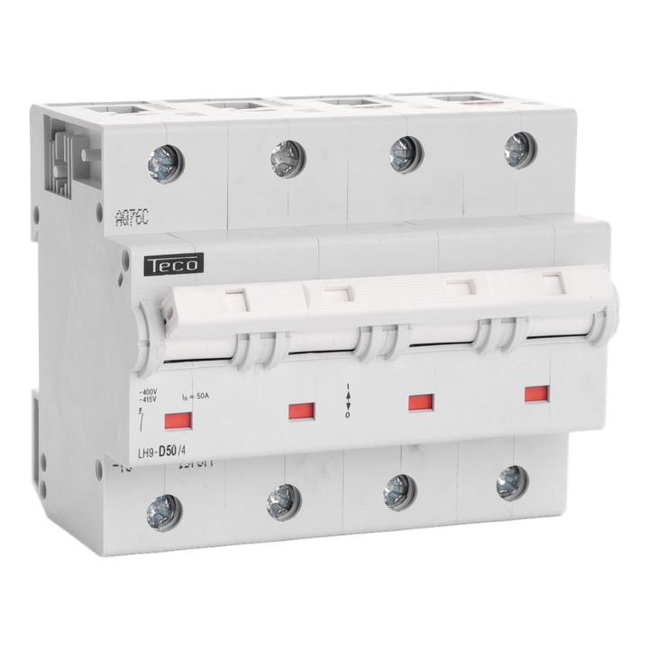 MCB Teco 4P 50A 25kA Curve D