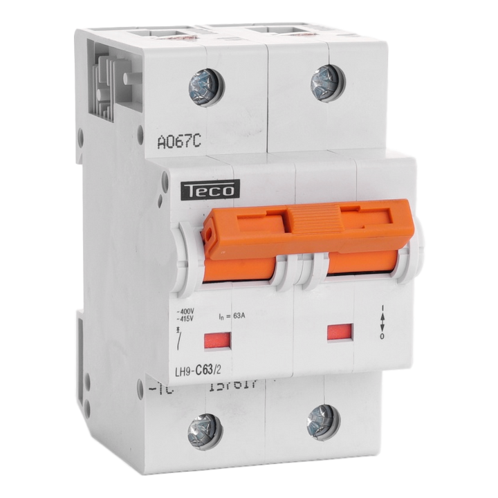 MCB Teco 2P 63A 25kA Curve C
