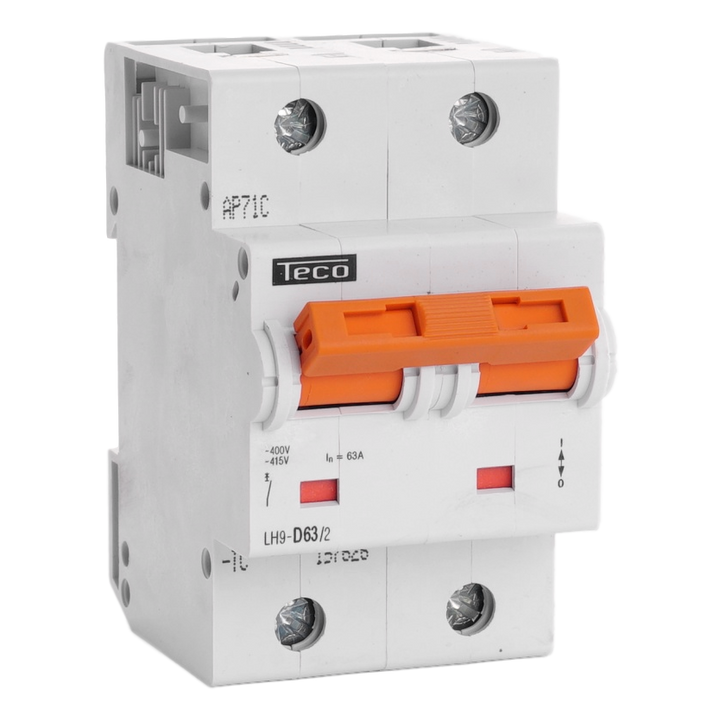 MCB Teco 2P 63A 25kA Curve D