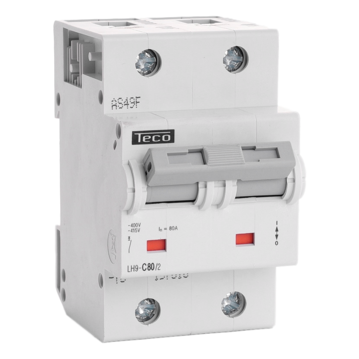 MCB Teco 2P 80A 20kA Curve C