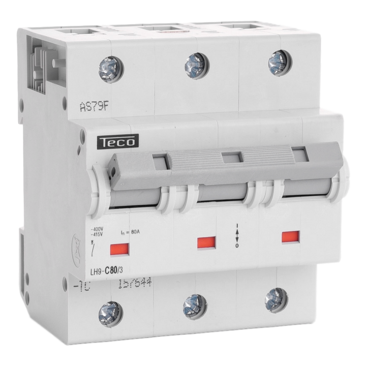 MCB Teco 3P 80A 20kA Curve C