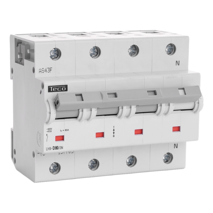 MCB Teco 3N 80A 20kA Curve D