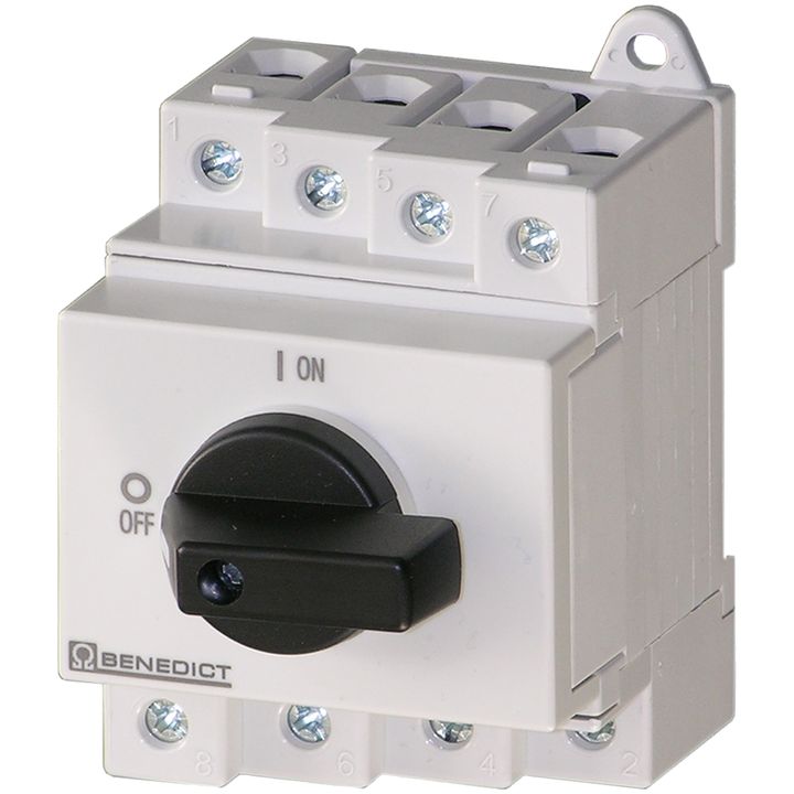 Interrupteur modulaire DC 2 pôles 600Vdc 32A