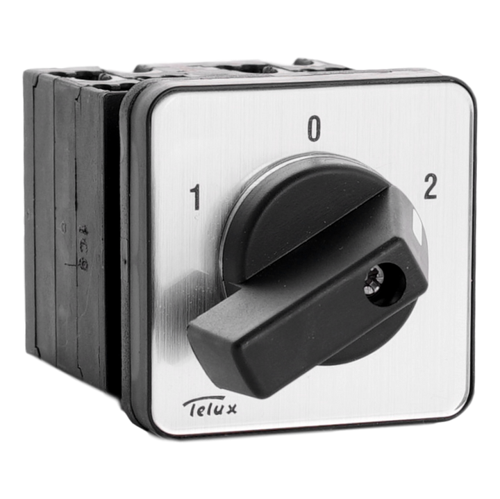 Inverseur 3P 20A I-0-II poignée noire, fix. 4 vis