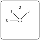 Multi step switch 1-pole with off, 3 steps