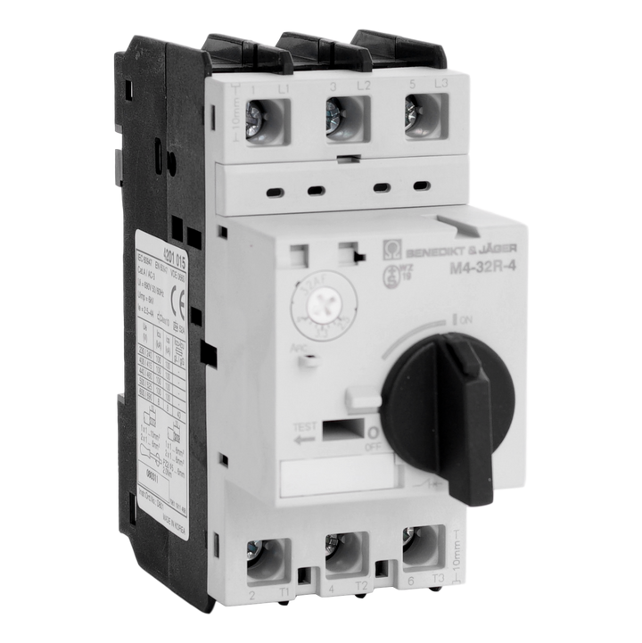 Motorbeveiligingschak. Instelb.: 2,5-4A 100kA