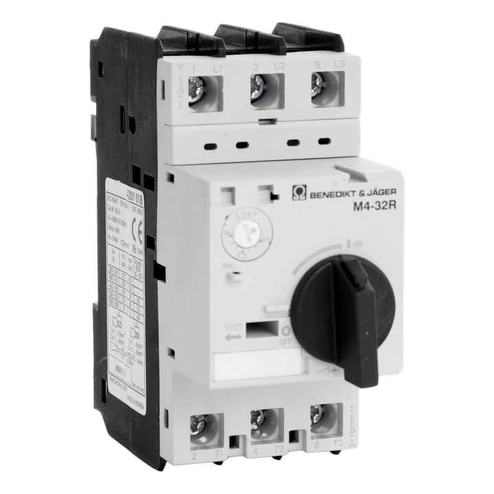 Motorbeveiligingschak. Instelb.: 5-8A 100kA