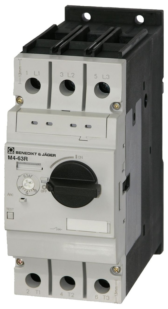 Motorbeveiligingschak. Instelb.: 34-50A 50kA