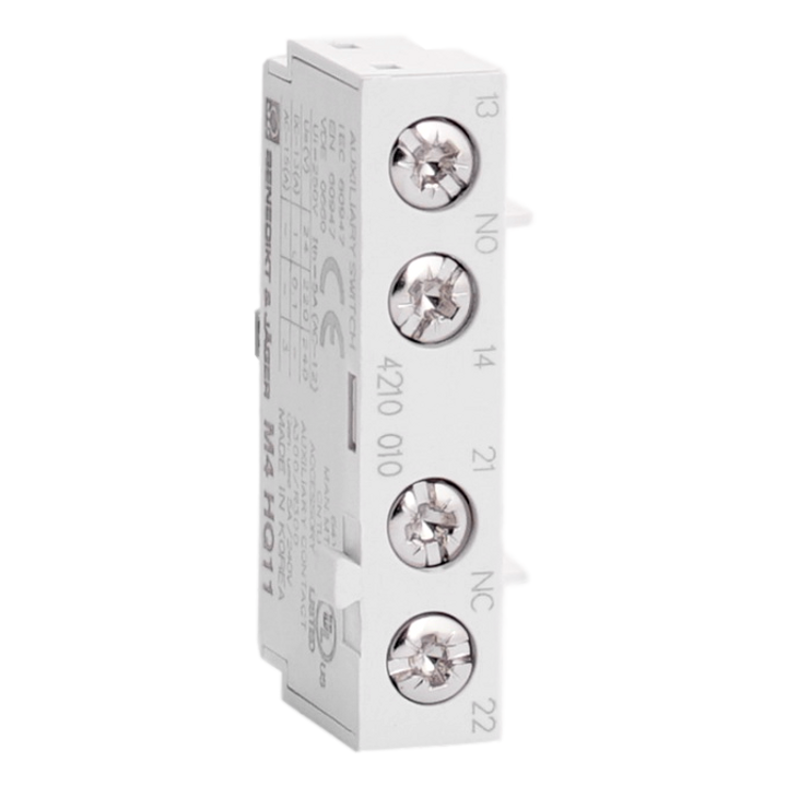 Aux. cont.block transv.1NO+1NC