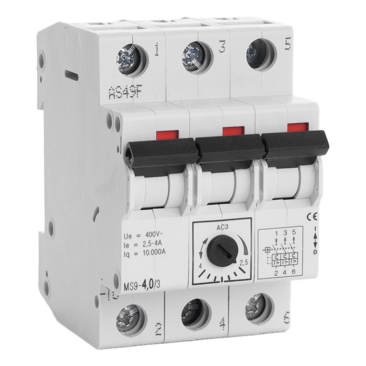 Motorbeveiligingsautomaat Teco 3P 2,50 - 4,00A
