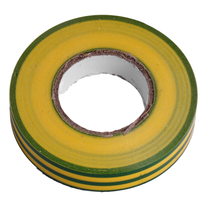 Ruban isolant Autoext. Teco 15mm x 0.18mm x 20m VERT-JAUNE